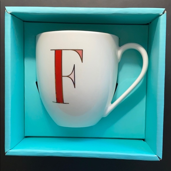 Kate Spade It’s Personal “F” Mug